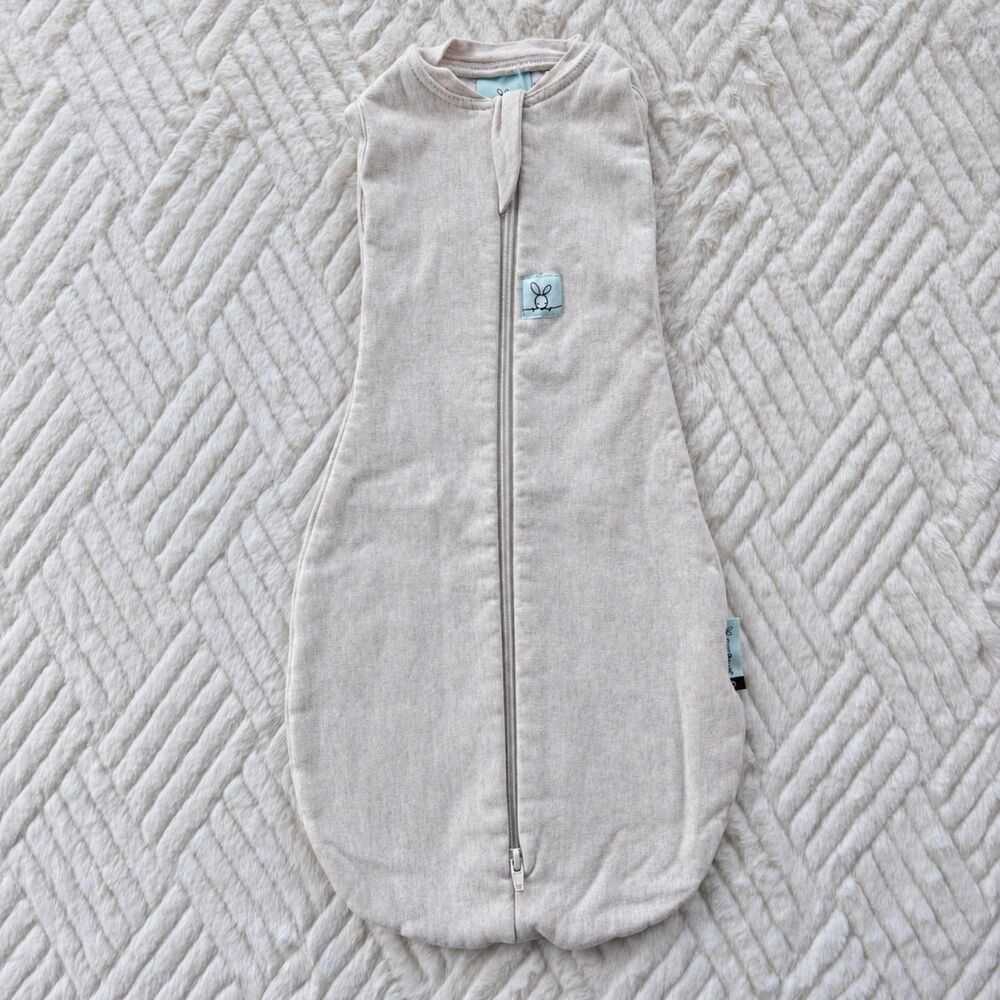ergoPouch Newborn 0000 Cocoon Swaddle Sack 1.0 TOG Oatmeal Marle Sleep Bag NB